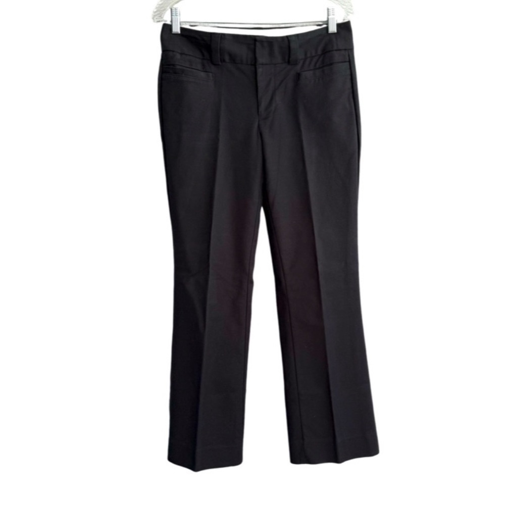 GAP Straight Curvy Ankle Pants Cotton Spandex Black Size 4
